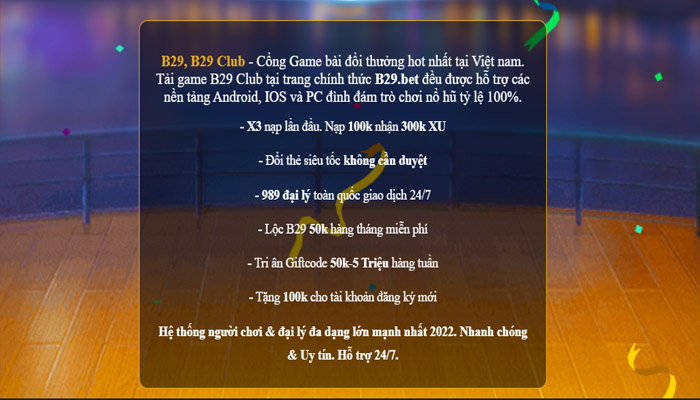 B29 Club - Game bài huyền thoại số 1 thị trường - Ảnh 3